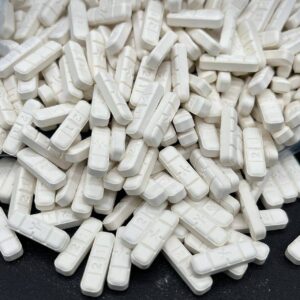 Alternative view of Xanax green and white Xanax